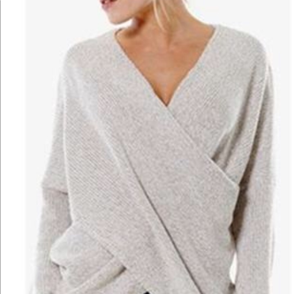 Wrap sweater